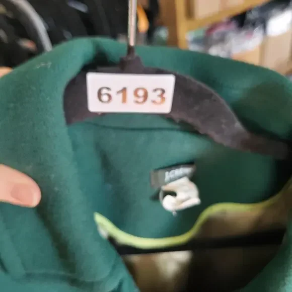 J.Crew Coat Womens T10 Green Wool Long Single Breasted Button Front Overcoat - Picture 8 of 8